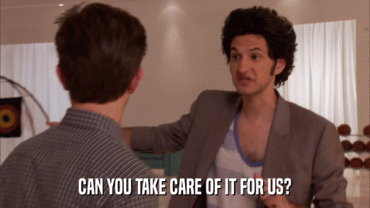 CAN YOU TAKE CARE OF IT FOR US?  