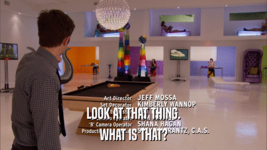 LOOK AT THAT THING. WHAT IS THAT? 