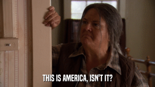 THIS IS AMERICA, ISN'T IT?  