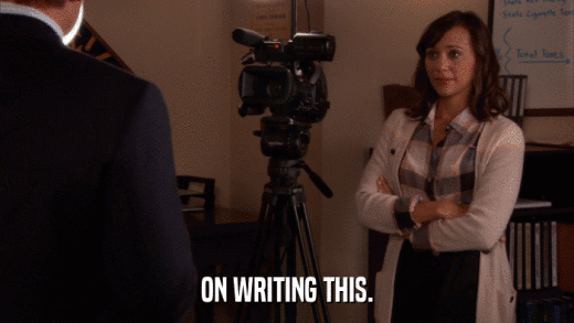 ON WRITING THIS.  
