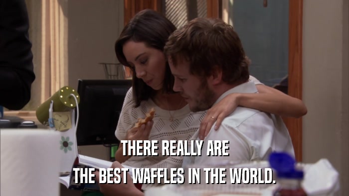 THERE REALLY ARE THE BEST WAFFLES IN THE WORLD. 