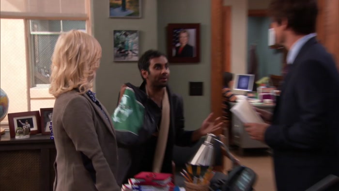 PAWNEE'S MOST NOTORIOUS BUSINESSMAN IN THE BUILDING. 