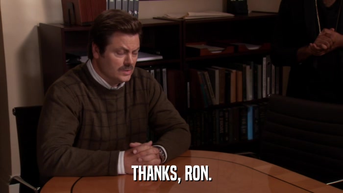THANKS, RON.  