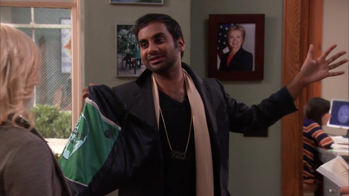 PAWNEE'S MOST NOTORIOUS BUSINESSMAN IN THE BUILDING. 