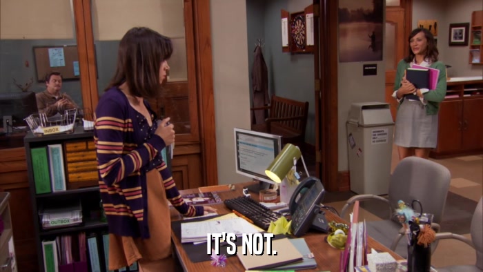 IT'S NOT.  