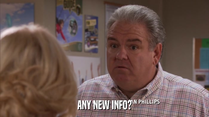 ANY NEW INFO?  