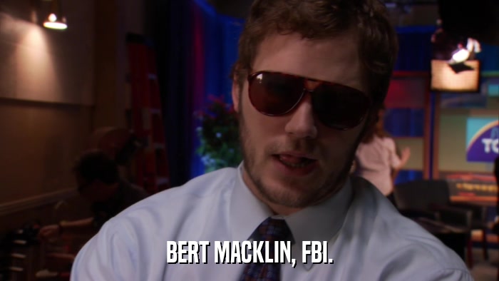 BERT MACKLIN, FBI.  