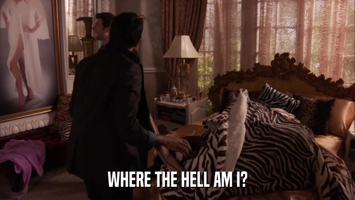 WHERE THE HELL AM I?  