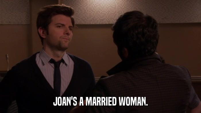 JOAN'S A MARRIED WOMAN.  