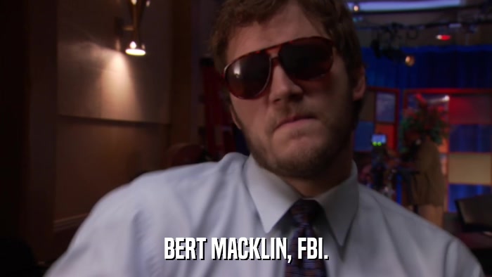 BERT MACKLIN, FBI.  