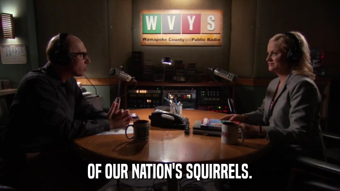 OF OUR NATION'S SQUIRRELS.  