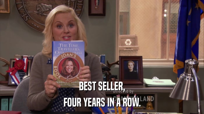 BEST SELLER, FOUR YEARS IN A ROW. 