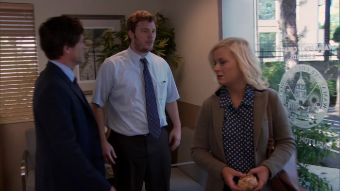 LESLIE, WAIT HERE.  