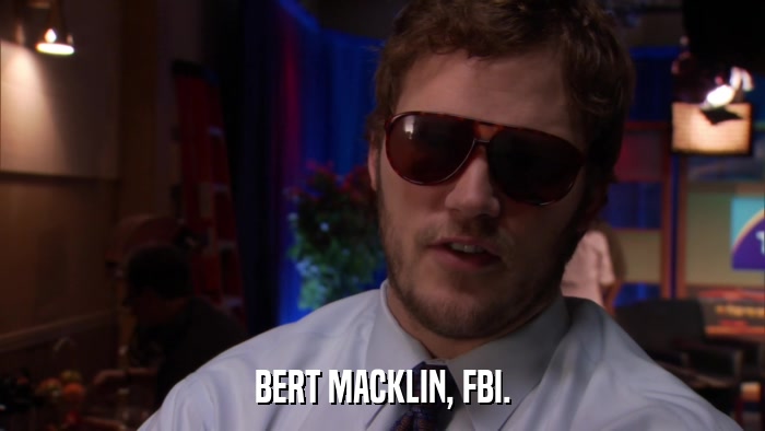 BERT MACKLIN, FBI.  