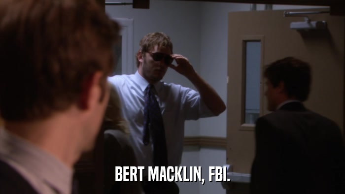 BERT MACKLIN, FBI.  