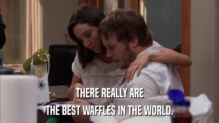 THERE REALLY ARE THE BEST WAFFLES IN THE WORLD. 