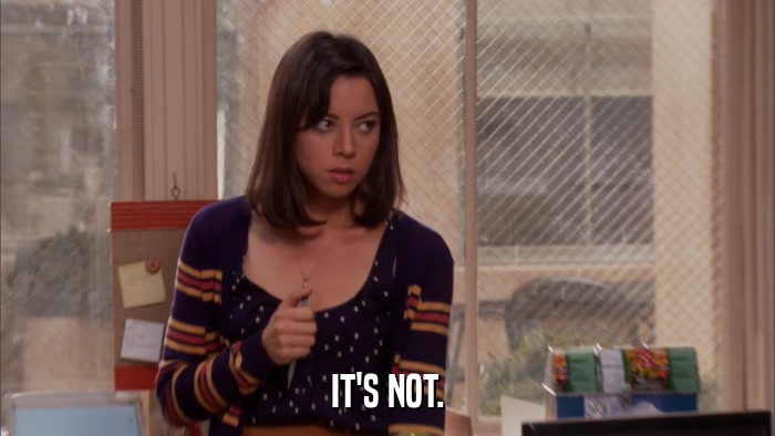 IT'S NOT.  