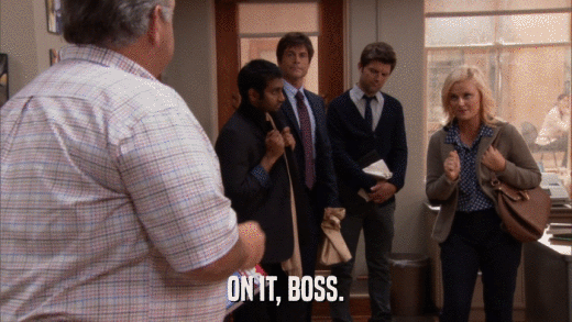 ON IT, BOSS.  