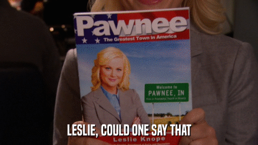 LESLIE, COULD ONE SAY THAT  