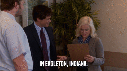 IN EAGLETON, INDIANA.  