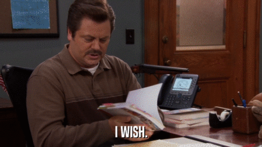 I WISH.  