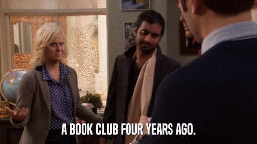 A BOOK CLUB FOUR YEARS AGO.  