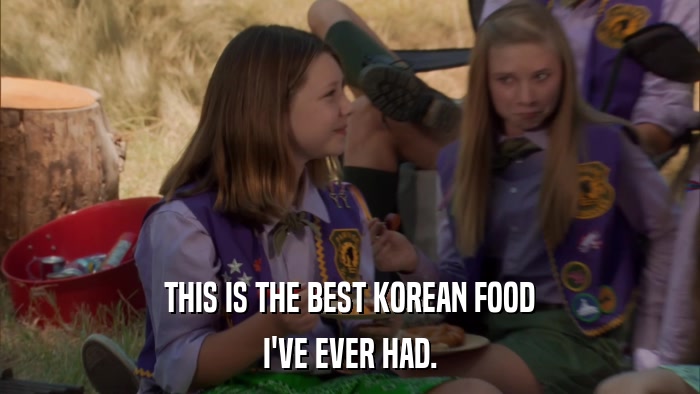 THIS IS THE BEST KOREAN FOOD I'VE EVER HAD. 