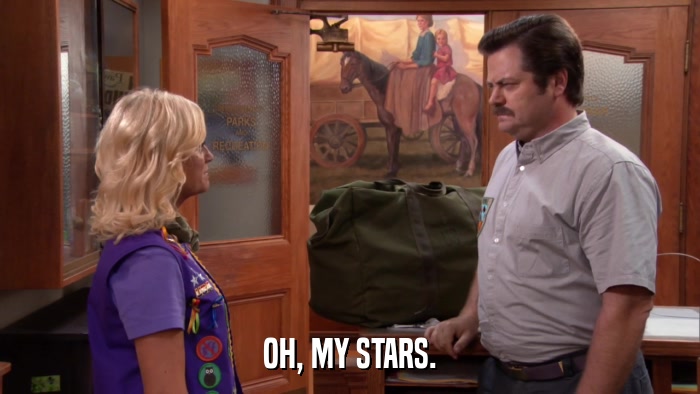 OH, MY STARS.  