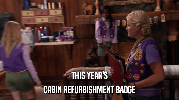 THIS YEAR'S CABIN REFURBISHMENT BADGE 