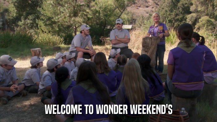 WELCOME TO WONDER WEEKEND'S  