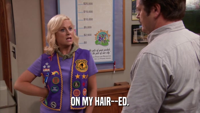 ON MY HAIR--ED.  