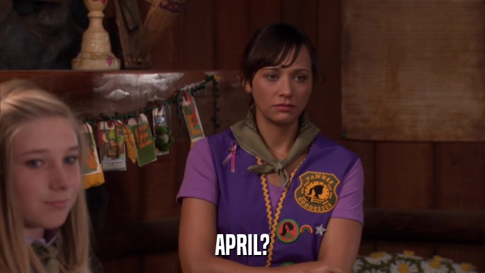 APRIL?  