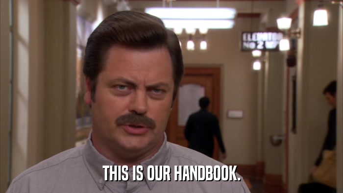 THIS IS OUR HANDBOOK.  