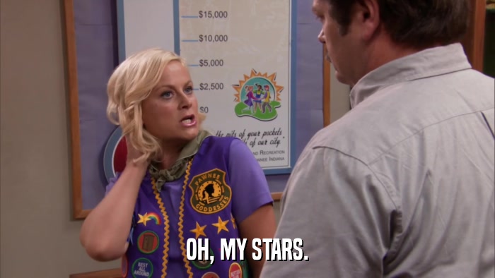 OH, MY STARS.  