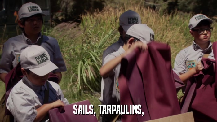 SAILS, TARPAULINS,  
