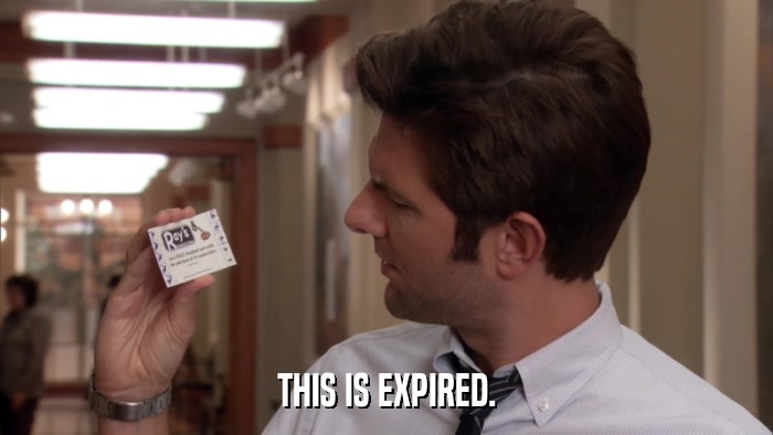 THIS IS EXPIRED.  