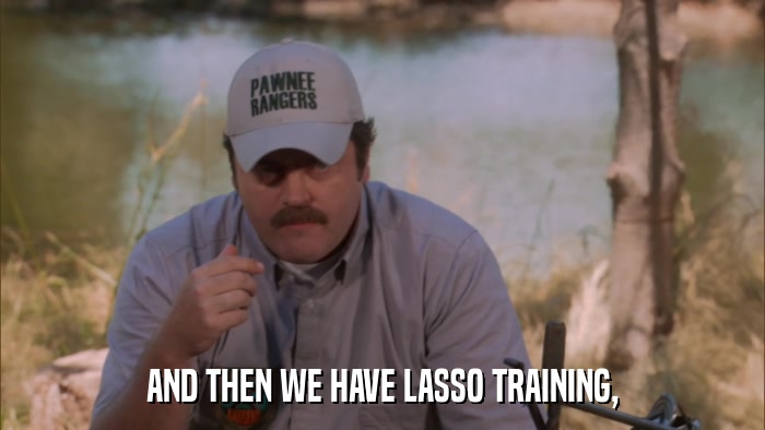 AND THEN WE HAVE LASSO TRAINING,  