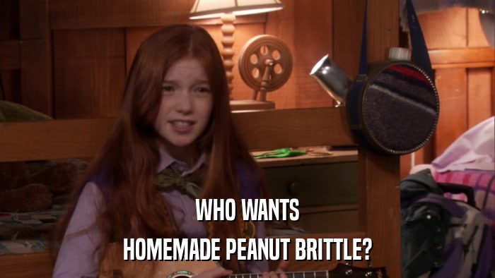 WHO WANTS HOMEMADE PEANUT BRITTLE? 