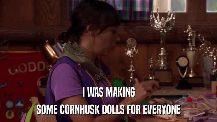 I WAS MAKING SOME CORNHUSK DOLLS FOR EVERYONE 