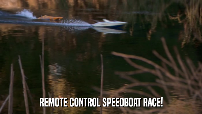 REMOTE CONTROL SPEEDBOAT RACE!  