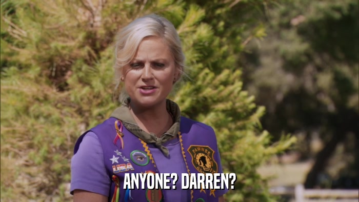 ANYONE? DARREN?  