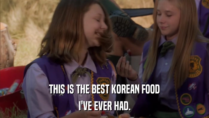 THIS IS THE BEST KOREAN FOOD I'VE EVER HAD. 