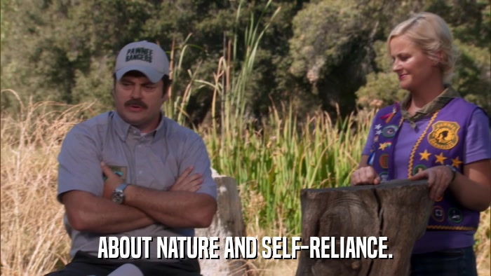 ABOUT NATURE AND SELF-RELIANCE.  