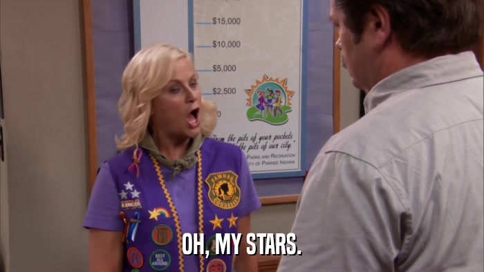 OH, MY STARS.  