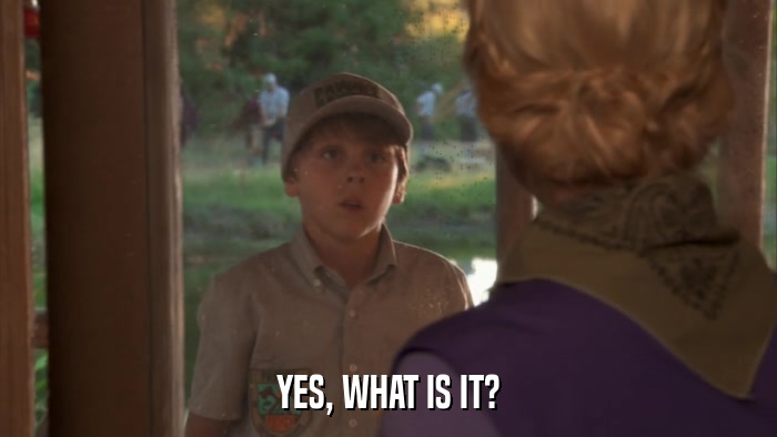 YES, WHAT IS IT?  