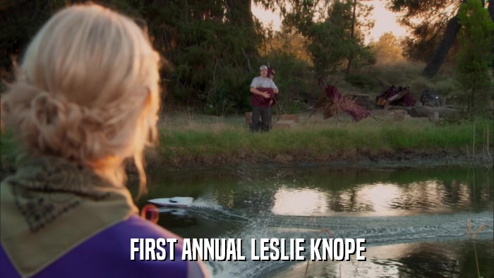 FIRST ANNUAL LESLIE KNOPE  