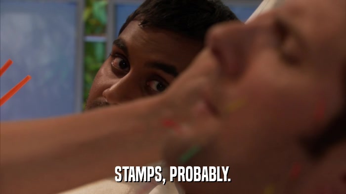 STAMPS, PROBABLY.  