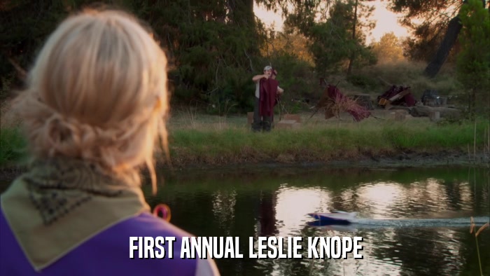 FIRST ANNUAL LESLIE KNOPE  