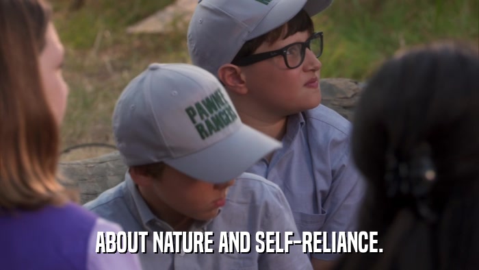 ABOUT NATURE AND SELF-RELIANCE.  
