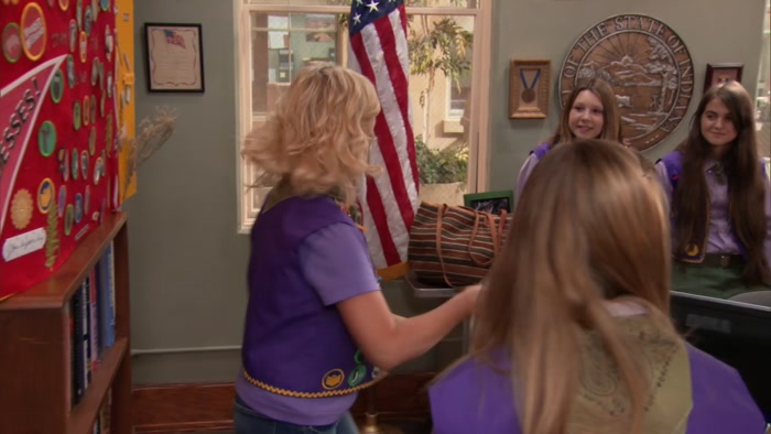 EMILY, YOU GET THE BADGE FOR MOST COMMUNITY SERVICE. 